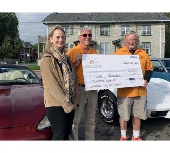 Limestone City Car Classic cheque presentation